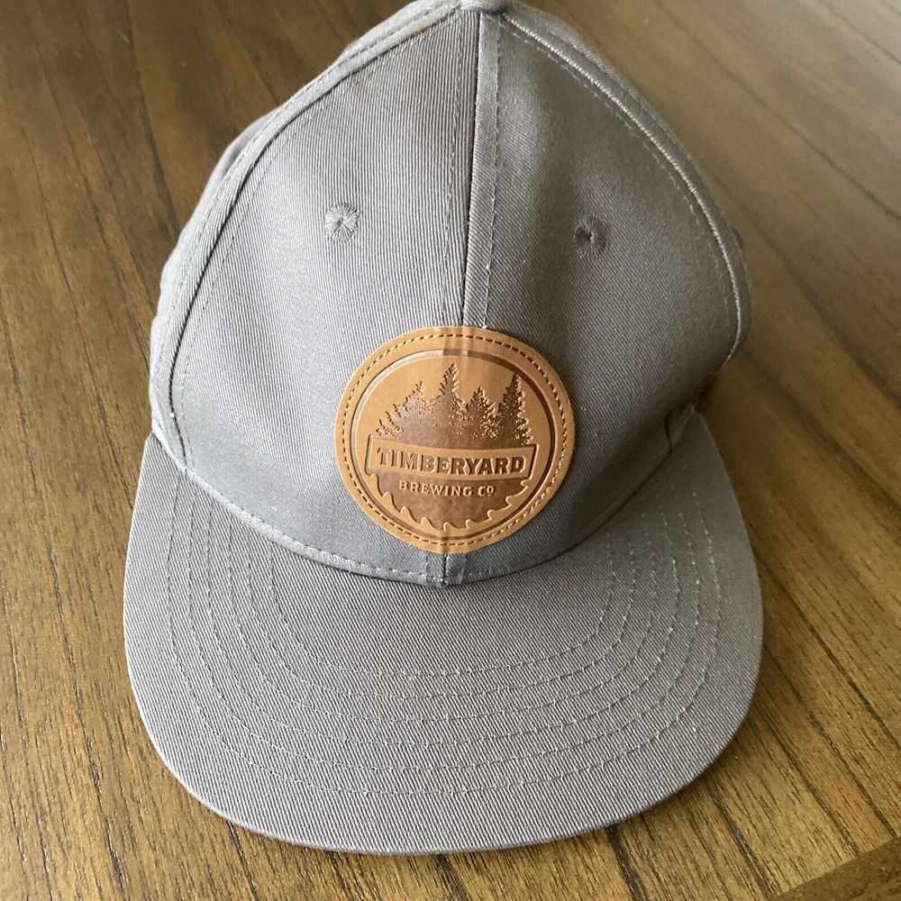 Timberyard Brewing Co Hat‎ East Brookfield MA Leather Logo Snapback Beer Cap